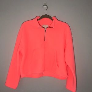 fuzzy pink American eagle pullover